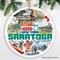 Saratoga Springs Christmas Ornament, New York Spa City and Health Resort Souvenir